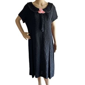 Vintage Mary Roberts New York 1960s Union Made Green Purple Paisley Dress M/L